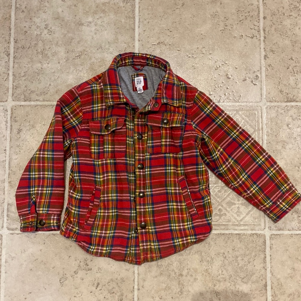 🌈 2/$15 Kids Plaid Bush Jacket